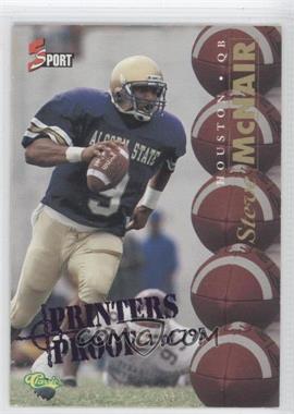 1995 Classic 5 Sport - [Base] - Blue Printers Proof #45 - Steve McNair /795