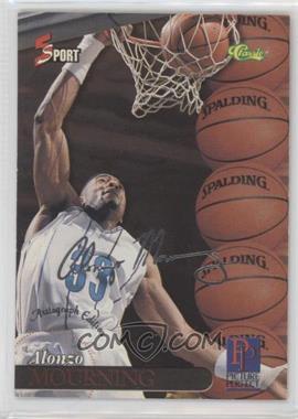 1995 Classic 5 Sport Signings - [Base] - Autograph Edition Silver #S100 - Alonzo Mourning [EX to NM]