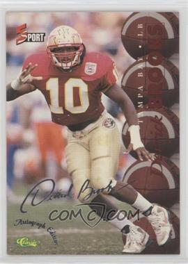 1995 Classic 5 Sport Signings - [Base] - Autograph Edition Silver #S50 - Derrick Brooks