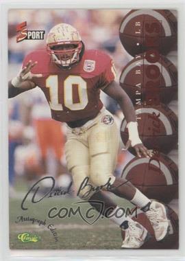 1995 Classic 5 Sport Signings - [Base] - Autograph Edition Silver #S50 - Derrick Brooks