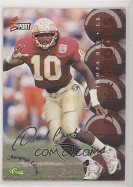 1995 Classic 5 Sport Signings - [Base] - Autograph Edition Silver #S50 - Derrick Brooks