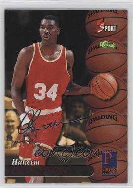 1995 Classic 5 Sport Signings - [Base] - Autograph Edition Silver #S92 - Hakeem Olajuwon