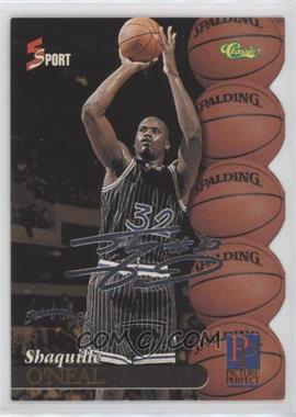 1995 Classic 5 Sport Signings - [Base] - Autograph Edition Silver #S99 - Shaquille O'Neal