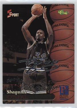 1995 Classic 5 Sport Signings - [Base] - Autograph Edition Silver #S99 - Shaquille O'Neal