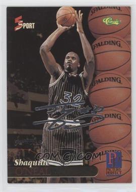 1995 Classic 5 Sport Signings - [Base] - Autograph Edition Silver #S99 - Shaquille O'Neal