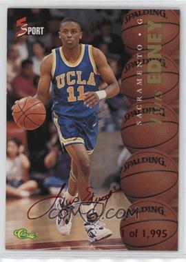 1995 Classic 5 Sport Signings - [Base] - Red Autograph Edition #S28 - Tyus Edney /1995