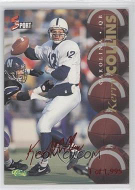 1995 Classic 5 Sport Signings - [Base] - Red Autograph Edition #S35 - Kerry Collins /1995
