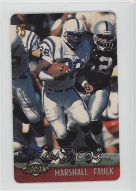 1996 Assets - Phone Cards - $5 #7 - Marshall Faulk [Noted]