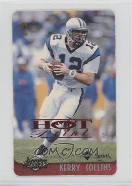 1996 Assets - Phone Cards - Hot Print $2 #5 - Kerry Collins