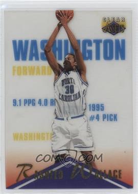 1996 Clear Assets - [Base] #9 - Rasheed Wallace [EX to NM]