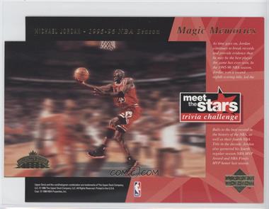 1996 Upper Deck Meet the Stars Trivia Challenge - Jumbo Prizes #_MIJO.2 - Michael Jordan (Magic Memories)