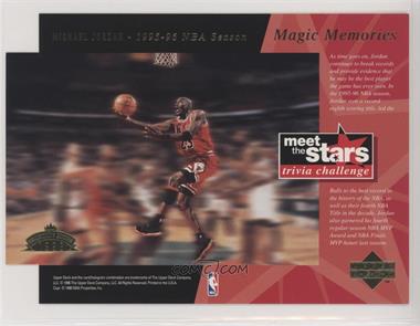 1996 Upper Deck Meet the Stars Trivia Challenge - Jumbo Prizes #_MIJO.2 - Michael Jordan (Magic Memories)