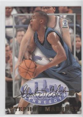 1997-98 Score Board Autographed Collection - [Base] - Strongbox #9 - Stephon Marbury
