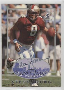 1997-98 Score Board Autographed Collection - [Base] #8 - Steve Young [Noted]