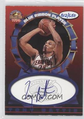 1997-98 Score Board Autographed Collection - Blue Ribbon Player #_TOBA - Tony Battie /650