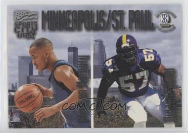 1997-98 Score Board Autographed Collection - Sports City USA #SC13 - Stephon Marbury, Dwayne Rudd