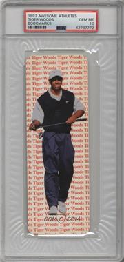 1997 Awesome Athletes Bookmarks - [Base] #_TIWO - Tiger Woods [PSA 10 GEM MT]