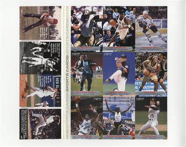 2001 Sports Illustrated for Kids Series 3 - Uncut 9-Card Sheet #64-72 - La'Roi Glover, Tracy McGrady, Alex Kovalev, Mamadou Diallo, Edgardo Alfonzo, Ruth Riley, Karl Malone, Catherine Ndereba, Tim Hudson, Roger Clemens