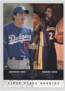 2002-03 Upper Deck UD Superstars - [Base] - Gold #275 - First Class Rookies - Kazuhisa Ishii, Kareem Rush /250