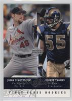 First Class Rookies - Jason Simontacchi, Robert Thomas