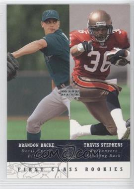 2002-03 Upper Deck UD Superstars - [Base] #294 - First Class Rookies - Brandon Backe, Travis Stephens