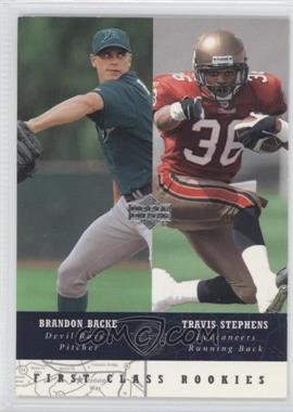 2002-03 Upper Deck UD Superstars - [Base] #294 - First Class Rookies - Brandon Backe, Travis Stephens