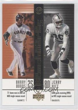 2002-03 Upper Deck UD Superstars - BenchMarks #B2 - Barry Bonds, Jerry Rice