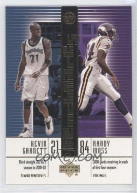 2002-03 Upper Deck UD Superstars - BenchMarks #B7 - Kevin Garnett, Randy Moss