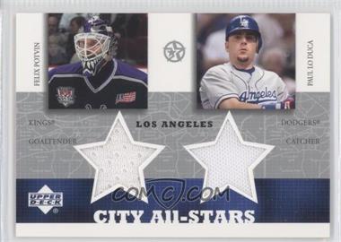 2002-03 Upper Deck UD Superstars - City All-Stars Jersey Dual #FP/PL-C - Felix Potvin, Paul Lo Duca