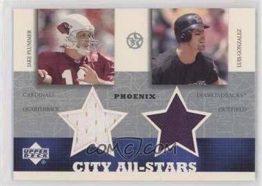 2002-03 Upper Deck UD Superstars - City All-Stars Jersey Dual #JP/LG-C - Jake Plummer, Luis Gonzalez