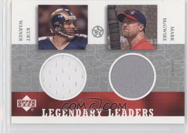 2002-03 Upper Deck UD Superstars - Legendary Leaders Dual #KW/MM-L - Kurt Warner, Mark McGwire