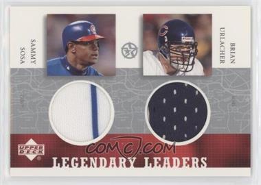 2002-03 Upper Deck UD Superstars - Legendary Leaders Dual #SS/BU-L - Sammy Sosa, Brian Urlacher [EX to NM]