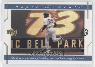 2002-03 Upper Deck UD Superstars - Magic Moments #MM1 - Barry Bonds