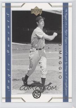 2002-03 Upper Deck UD Superstars - Magic Moments #MM4 - Joe DiMaggio