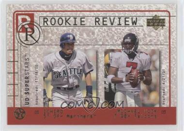 2002-03 Upper Deck UD Superstars - Rookie Review #R2 - Ichiro Suzuki, Michael Vick [EX to NM]