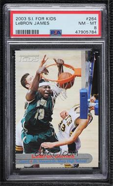 2003 Sports Illustrated for Kids Series 3 - [Base] #264 - LeBron James [PSA 8 NM‑MT]