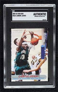 2003 Sports Illustrated for Kids Series 3 - [Base] #264 - LeBron James [SGC Authentic MinSize Not Met]