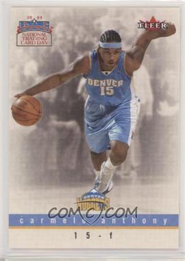 2004 National Trading Card Day - [Base] #8.2 - Carmelo Anthony (Fleer)