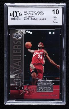 2004 National Trading Card Day - [Base] #UD-7 - LeBron James [BCCG 10 Mint or Better]