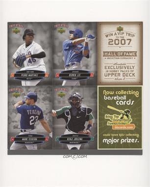 2006-07 Upper Deck Tuff Stuff - Magazine Insert [Base] #TSUD-MLTJ - Pedro Martinez, Derrek Lee, Kenji Johjima, Mark Teixeira