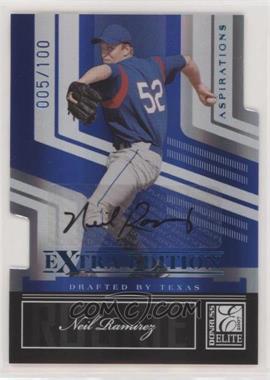 2007 Donruss Elite Extra Edition - [Base] - Aspirations Die-Cut Signatures #125 - Neil Ramirez /100