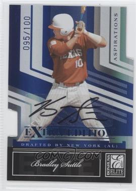 2007 Donruss Elite Extra Edition - [Base] - Aspirations Die-Cut Signatures #48 - Bradley Suttle /100