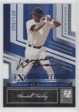 2007 Donruss Elite Extra Edition - [Base] - Aspirations Die-Cut Signatures #52 - Wendell Fairley /100