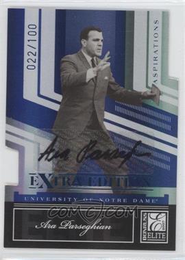 2007 Donruss Elite Extra Edition - [Base] - Aspirations Die-Cut Signatures #66 - Ara Parseghian /100