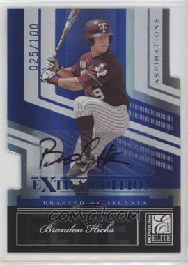 2007 Donruss Elite Extra Edition - [Base] - Aspirations Die-Cut Signatures #8 - Brandon Hicks /100