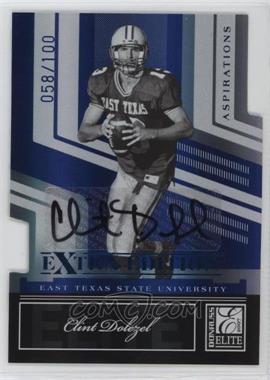 2007 Donruss Elite Extra Edition - [Base] - Aspirations Die-Cut Signatures #82 - Clint Dolezel /100