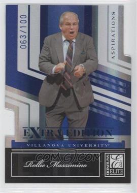 2007 Donruss Elite Extra Edition - [Base] - Aspirations Die-Cut #65 - Rollie Massimino /100