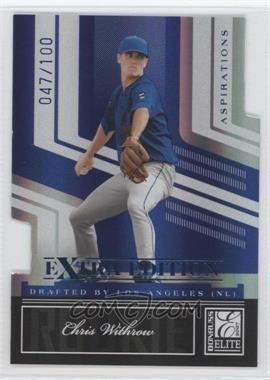 2007 Donruss Elite Extra Edition - [Base] - Aspirations Die-Cut #96 - Chris Withrow /100