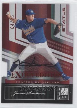 2007 Donruss Elite Extra Edition - [Base] - Status Die-Cut Signatures #103 - James Simmons /25