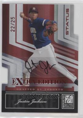 2007 Donruss Elite Extra Edition - [Base] - Status Die-Cut Signatures #113 - Justin Jackson /25